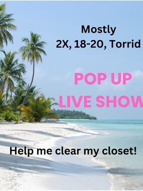 Doing live pop up show this weekend